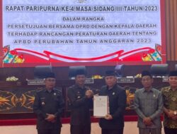 Raperda APBD Perubahan 2023 Pemkab Mura di Setujui