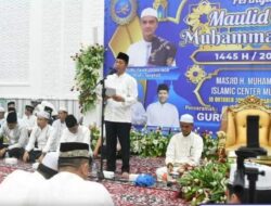 Pj. Bupati Barut Hadiri Maulid Nabi Muhammad SAW 1445H/2023 M di Masjid Muhammad Sidik