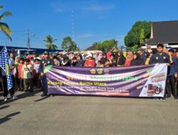 Karang Taruna Barut Selengarakan Kegiatan Senam Bersama dan Jalan Sehat Berhadiah