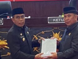 DPRD Mura Parpirnakan penyampaian hasil Reses dan dan penyerahan dua buah Raperda