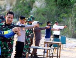 Pj Bupati Barut : Latihan Menembak Bersama Unsur FKPD