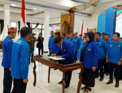 Pj Bupati Barito Utara Hadiri Pelantikan Pengurus DPD KNPI Barut periode 2023-2025