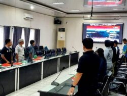 Pemkab Barito Utara Ikuti Zoom Meeting Jalan Sehat Pemilu Damai Kalteng