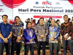 Pj Bupati Barito Utara, Kadis Kominfosandi dan Ketua PWI Barito Utara Hadiri Acara Puncak HPN 2024