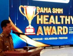 Pj Bupati Barut Hadiri Acara Pama SMM Healthy Award 2024