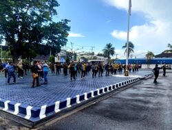 Pj Bupati Muhlis dan Pejabat Pemkab Barut Gelar Senam Bersama