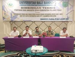 Unsur Pimpinan dan Anggota DPRD Pulpis Ikuti Bimtek Optimalisasi Peran dan Fungsi Penyusunan RPJMD 2025-2045