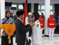 45 Anggota Paskibraka Tahun 2024, Secara Resmi di Kukuhkan Pj Bupati Barito Utara