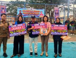 RT 09 Meranti Juara I Turnamen Bola Voli Antar RT se Kelurahan Lanjas