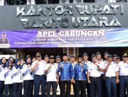 Pemkab Barito Utara Gelar Apel Gabungan Dalam Rangka Peringatan Hari Perhubungan Nasional