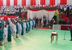 Pj Bupati Mura Serentak Kukuhan Perpanjangan Masa Jabatan Kades, Anggota BPD dan Ketua TP PKK Tingkat Desa