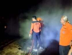 Kebakaran Melanda Pemukiman Warga Desa Malawaken RT 5 Kecamatan Teweh Baru Hanguskan Satu Buah Rumah