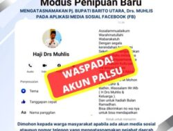 Waspada Modus Penipuan Online Mengatasnamakan Pj Bupati Barut