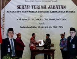 Pj Bupati Barut Hadiri Sertijab Kepala BPK Perwakilan Kalteng