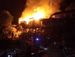 Kebakaran di Kelurahan Lahei Diduga Karena Ada Kabel Tersambar Petir