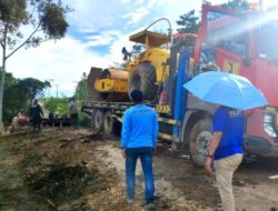 Alat Berat Dinas PUPR Barito Utara Berhasil Dievakuasi
