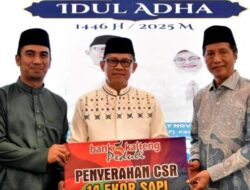 Pemkab Barut Terima CSR Dari Bank Kalteng Cabang Muara Teweh Sebanyak 14 Ekor Hewan Qurban