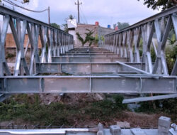 Gunakan Jembatan Bailey, Dinas PUPR Tangani Sementara Jembatan Rusak di Desa Jamud