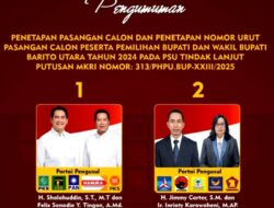 Shalahuddin-Felix dan Jimmy-Inriaty Resmi Bertarung di PSU Pilkada Barut