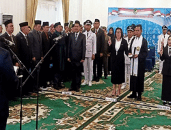 Bupati Barito Utara Lantik 10 ASN, 1 PAW Kepala Desa, dan 8 PAW BPD