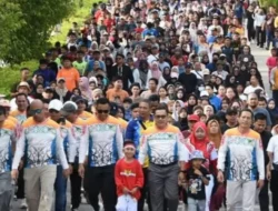 Pemkab Barito Utara Gelar Senam Massal dan Jalan Sehat