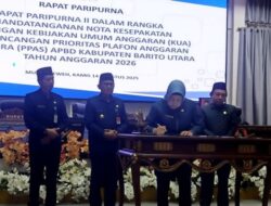 DPRD dan Pemkab Barito Utara Teken Nota Kesepakatan KUA-PPAS APBD 2026