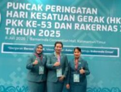 Ketua TP-PKK Warnita Heriyus dan Dina Maulidah Ikuti Rakernas X PKK Tahun 2025