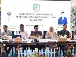 Sinergi Kuat, Pemkab Barito Utara Gelar Rakor Persiapan PSU Bersama Gubernur Kalteng dan Forkopimda
