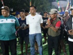 Ketua DPRD Mura Saksikan Final Turnamen Bola Voli Muara Tuhup Cup-02 Yang Meriah