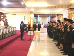 Heriyus Lantik dan Kukuhkan Puluhan Pejabat di Lingkungan Pemkab Murung Raya