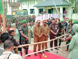 Ritual Potong Hompong Penuhi Halaman Makodim – Barut Sambut Dandim 1013 Baru, Letkol Nurwahid