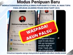 Dinas PUPR Kabupaten Barito Utara Peringatkan Masyarakat Terhadap Akun WhatsApp Palsu yang Mengatasnamakan Kepala Dinas