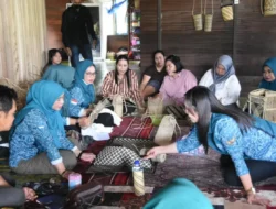 Kunjungi Pengrajin di Tambaba, TP PKK Dorong Anyaman Rotan Jadi Kebanggaan dan Sumber Ekonomi